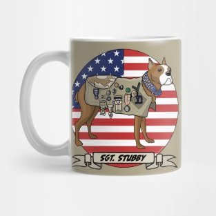 Sergeant Stubby American dog hero of WWI Mug